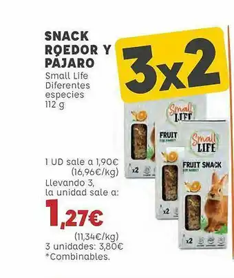 Kiwoko Snack Roedor Y Pajaro Small Life 112g oferta