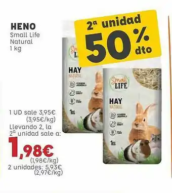 2a Unidad 50% Dto Heno Small Life Natural 1kg
