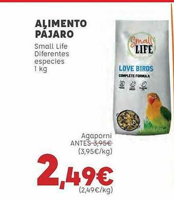Kiwoko Alimento Pajaro Small Life Diferentes Especies 1kg oferta