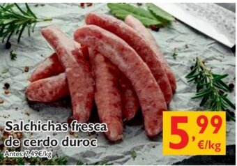 Cash Ecofamilia Salchichas fresca de cerdo duroc oferta