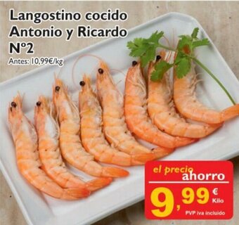 Cash Ecofamilia Langostino cocido Antonio y Ricardo N2 oferta