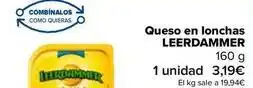 Carrefour Leerdammer - queso en lonchas oferta