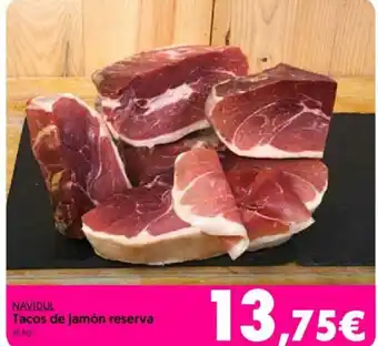 Hiper Usera Navidul Tacos de jamón reserva oferta