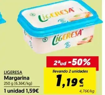 Hiper Usera Ligeresa Margarina 250g oferta