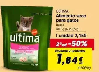 Hiper Usera Ultima Alimento seco para gatos 400g oferta