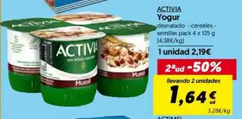 Hiper Usera Activia Yogur 4 x 125g oferta