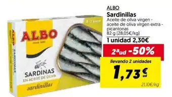 Hiper Usera Albo Sardinillas 82g oferta