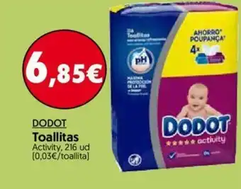 Hiper Usera Dodot Toallitas 216ud oferta