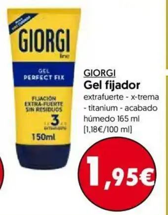 Hiper Usera Giorgi Gel Fijador 165ml oferta