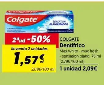 Hiper Usera Colgate Dentrifico 75ml oferta