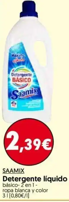 Hiper Usera Saamix Detergente liquido oferta