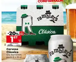 Maxi Dia Cervesa Clàssica Dia Ramblers pack-6 x 25 cl oferta