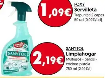 Hiper Usera Sanytol Limpiahogar 750ml oferta