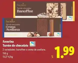 Lidl FAVORINA Turrón de chocolate oferta