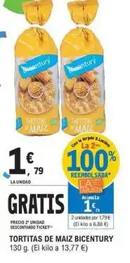 E.Leclerc Bicentury - tortitas de maiz oferta