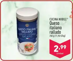 ALDI CUCINA NOBILE® Queso italiano rallado oferta