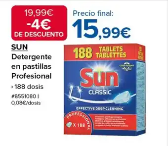 Costco SUN Detergente en pastillas Profesional oferta