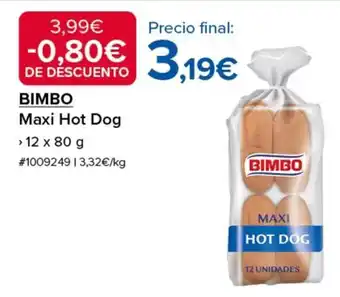 Costco BIMBO Maxi Hot Dog oferta