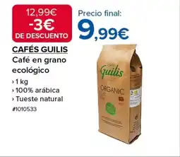 Costco CAFÉS GUILIS Café en grano ecológico oferta