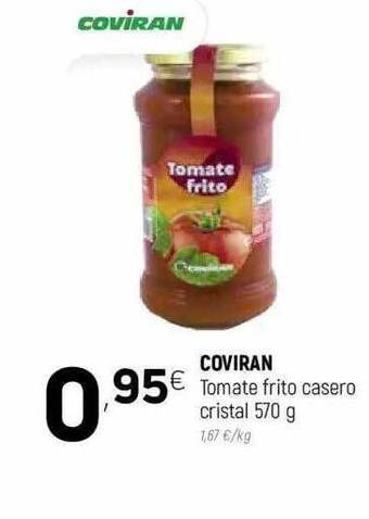 Coviran Coviran Tomate frito casero cristal 570g oferta