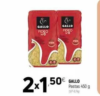 Coviran Gallo Pastas 450g oferta