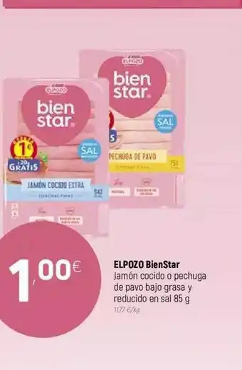 Coviran Elpozo Bienstar Jamón Cocido O Pechuga De Pavo Bajo Grasa Y Reducido En Sal 85g oferta