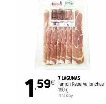 Coviran 7 Lagunas Jamón Reserva Lonchas 100g oferta