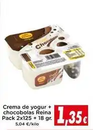 Proxi Reina - crema de yogur + chocobolas oferta
