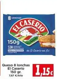 Proxi El caserío - queso 8 lonchas oferta