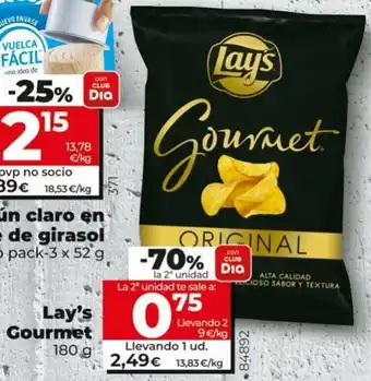 Maxi Dia Lay's Gourmet 180 g oferta