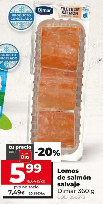 Dia Lomos de salmón salvaje Dimar 360g oferta