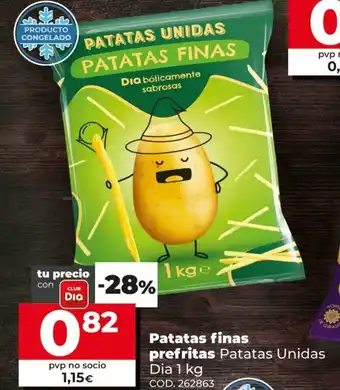 Dia Patatas Finas prefritas Unidas Dia 1kg oferta