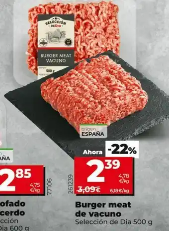 Dia Carne picada de vacuno dia oferta