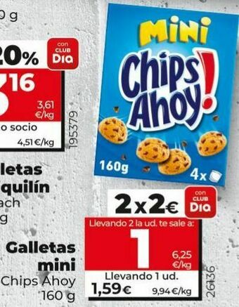Dia Galletas chips ahoy oferta