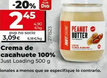 Maxi Dia Crema de cacahuete 100% just loading 500 g oferta