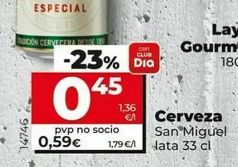 Maxi Dia Cerveza san miguel lata 33 cl oferta