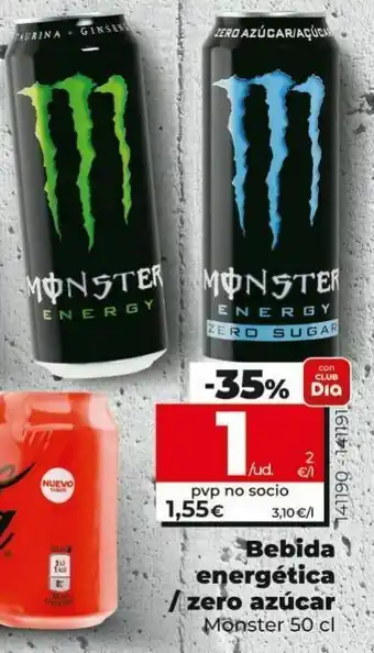 Dia Bebida energética/zero azúcar monster 50 cl oferta
