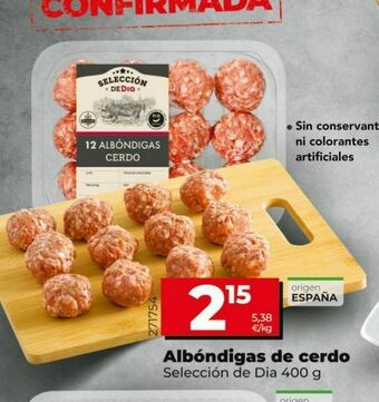 Dia Albóndigas de cerdo dia 400 g oferta
