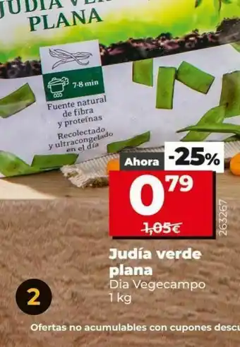 Font Vella Judía verde plana dia vegecampo 1 kg oferta