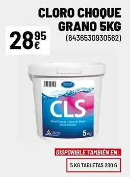 Cloro choque grano
