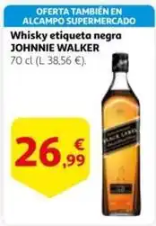 Alcampo Johnnie walker - whisky etiqueta negra oferta