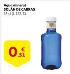 Alcampo Solán de cabras - agua mineral oferta