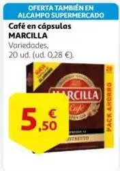 Alcampo Marcilla - café en cápsulas oferta