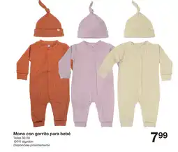 Zeeman Mono con gorrito para bebé oferta