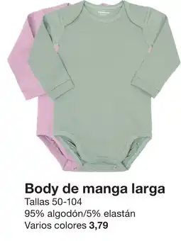 Zeeman Body de manga larga oferta