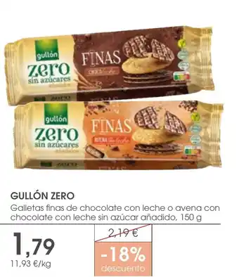 Supermercados Plaza GULLÓN ZERO oferta