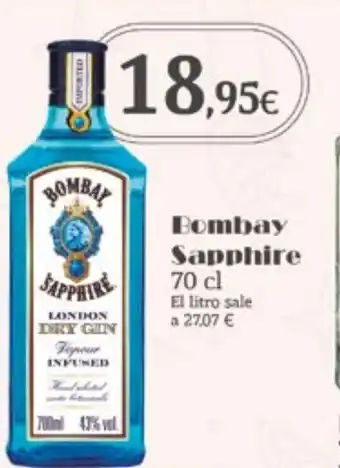 Supermercados Plaza Bombay Sapphire oferta