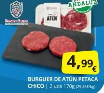 Supermercados MAS BURGUER DE ATÚN PETACA CHICO oferta