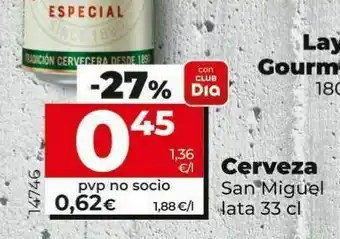 Font Vella Cerveza san miguel lata 33 cl oferta