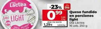 Font Vella Queso fundido en porciones light dia láctea 16 uds, 250 g oferta